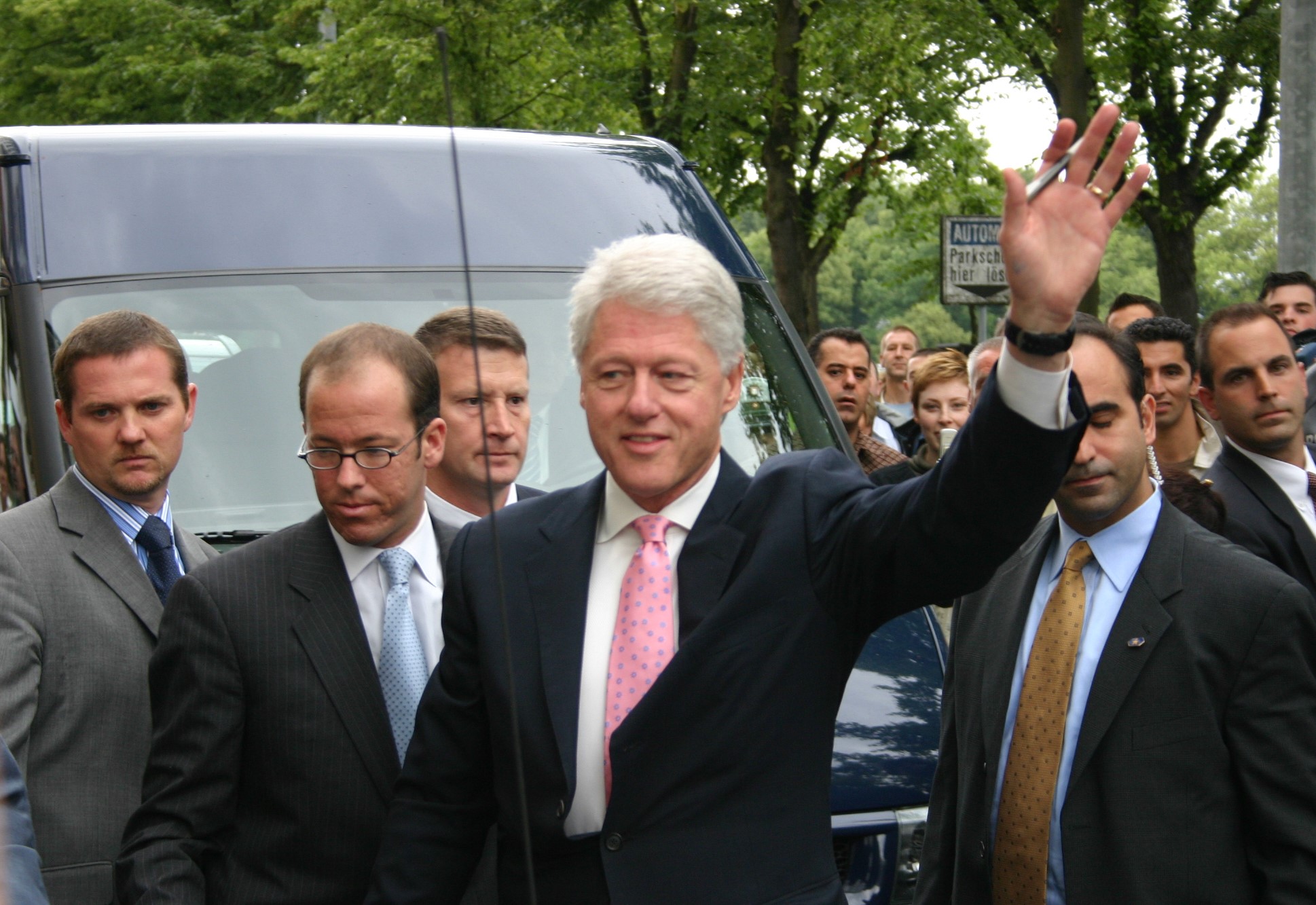 Bill Clinton in der Johannes B. Kerner Show in Hamburg